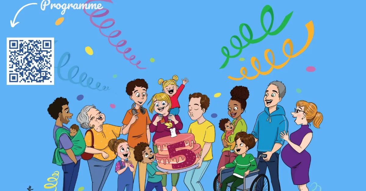 Le Salon des Parentalités Affiche et qrcode.webp